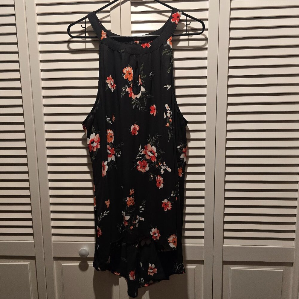 Torrid Black Hi-Lo Sleeveless Tank Blouse